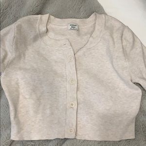 Aritizia cropped button up